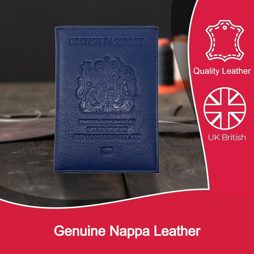 Leather passport cover - uk,