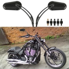 Black Motorcycle Rear View