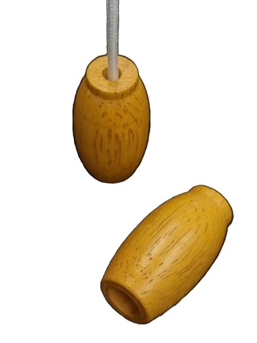 Small wooden blind cord pull - wooden,