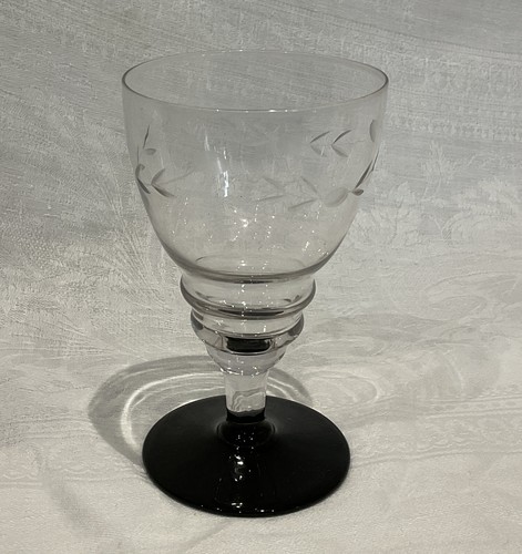 French vintage art - deco, etched