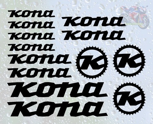 13pc kona decal sticker set - kona,
