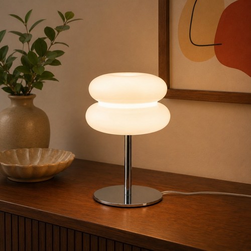 Bauhaus mcm retro glass table - glass,