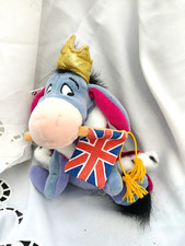 Eeyore Waving Union Jack Flag for Queen Elizabeth 2 Disney Toy with Tags England