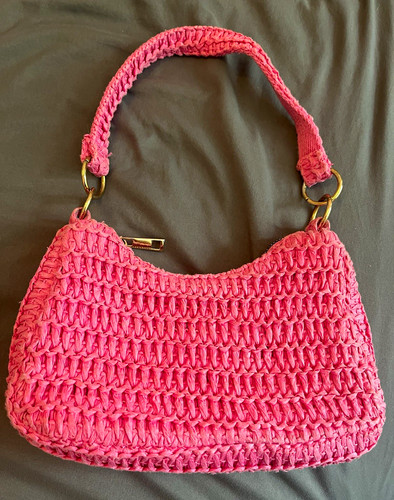 Women pink crochet straw - women’s,