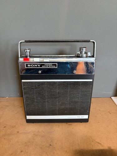 Vintage sony 74w am - vintage, fm/am