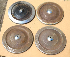 TRIUMPH TR2 TR3 TR3A TR4 TR4A MAYFLOWER CAR SET OF 4 CHROME HUB CAPS NO DENTS