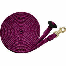 Tough 1 Purple Flat Cotton 24' Lunge Line horse tack equine 52-985