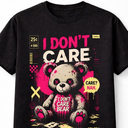 Don care bear funny teddy - don't,