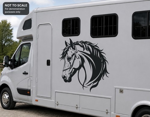 Horse head vinyl decal - x,