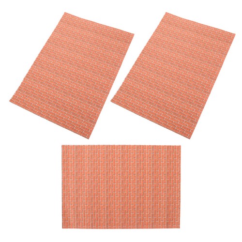 3pcs dollhouse stickers red - 3pcs,