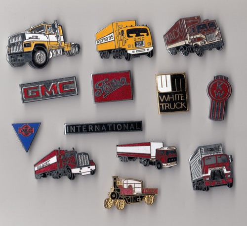 Vintage enamel style truck - vintage, uk
