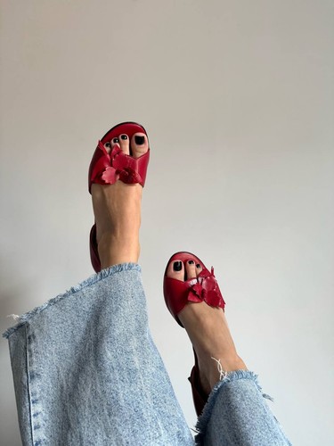 Peter kaiser red leather - red,