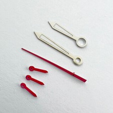 Set of hands - silver / red -