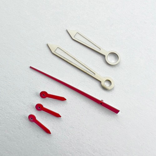 Set hands silver red - set,
