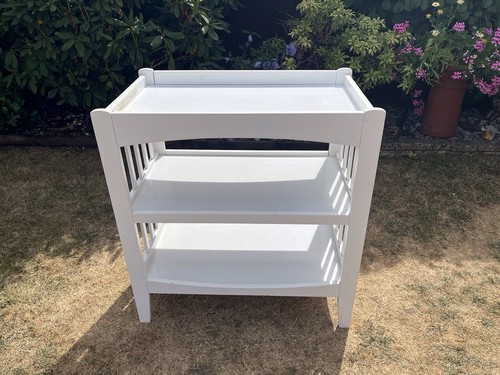 White baby changing - white, table