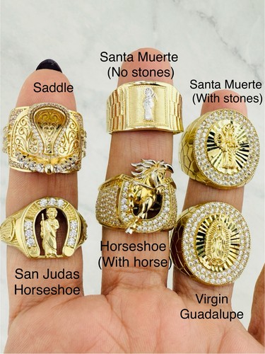 10k gold ring saddle - gold,