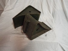 Ex MOD /| Pair of Heavy Duty 150mm x 180mm Metal Vehicle Wheel Chocks Blocks