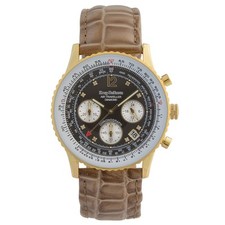 Krug-Baumen Mens Air Traveller Diamond Watch RRP £339. New and Boxed.