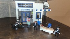 Playmobil Police Station, Helicopter & Quad Bike Used / Clearance