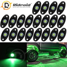 Green LED Rock Lights Underbody Light For Jeep Offroad Truck ATV UTV SUV 4X4 Car