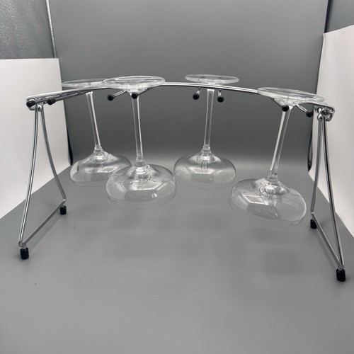 Chrome wine glass holder - holder, rack