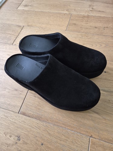 Fitflop platfforms black - black, suede