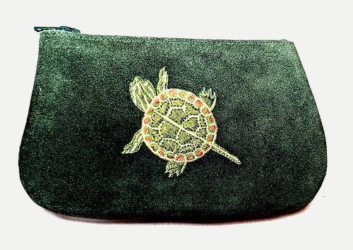 Suede leather coin - coin, purse