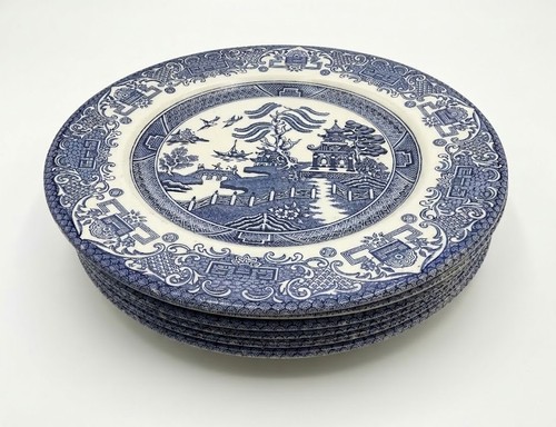 Vintage blue white willow - blue,