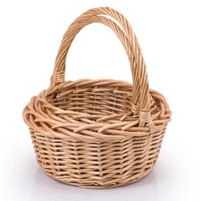 Set of 2 Rnd Wicker Hamper
