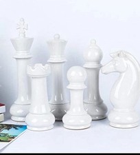 6 Piece Chess Sculpture Ornaments Set Beautiful Talking Point Haucoze