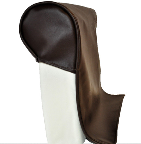 Brown pair faux leather queen - brown,