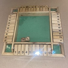 4 Players Shut The Box Wooden