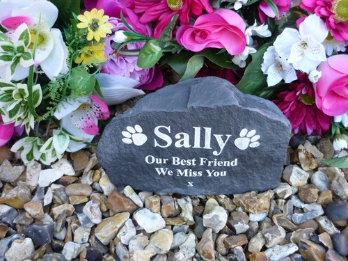Cat memorial medium rock - cat,