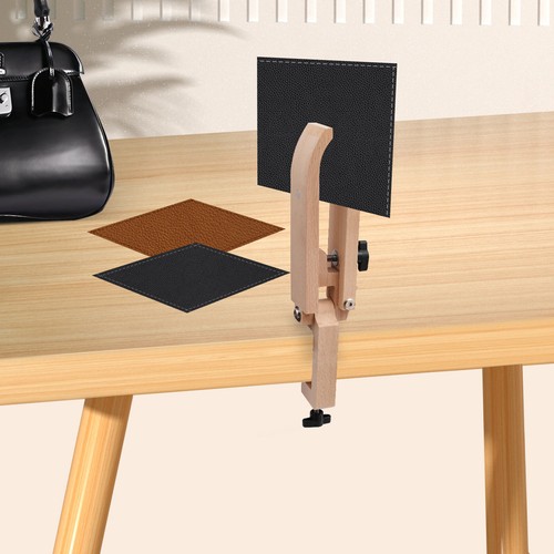 Leather craft hand table - leather,