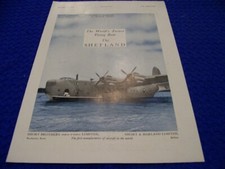 1945 SHORT SHETLAND "WORLDS