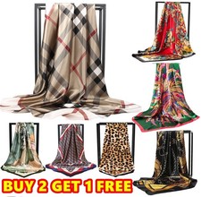 Large 90cm Satin Silk Square