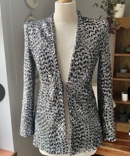 Zara bnwt silver sparkly - ,
