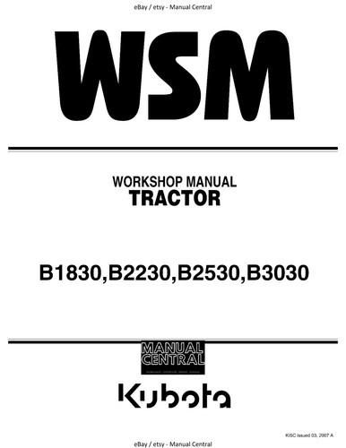 Kubota tractor b1830 b2230 - tractor,
