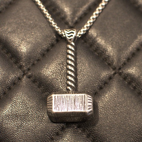 Thor hammer pendant necklace - pendant,