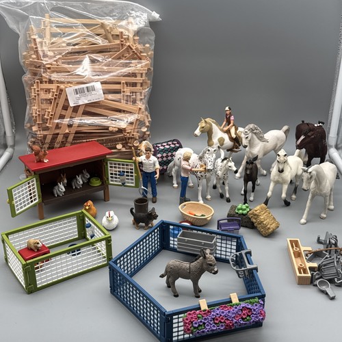 Schleich play set lot - set, 9