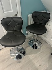 Dark Grey Faux Leather Bar