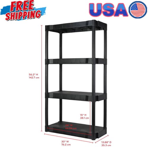 Plastic garage shelves - shelves, storage