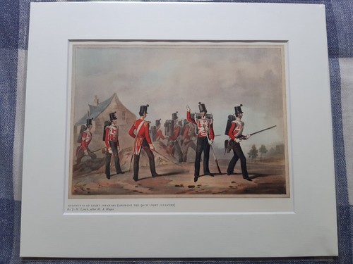 Antique print regiments of - regiments,