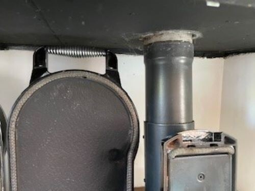 Aga wood burner - wood, burning