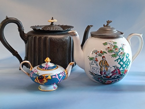 Vintage collectible teapots - vintage,