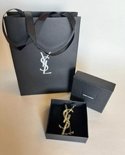 YSL - YVES SAINT LAURENT - LARGE CROCODILE LOGO BROOCH PIN