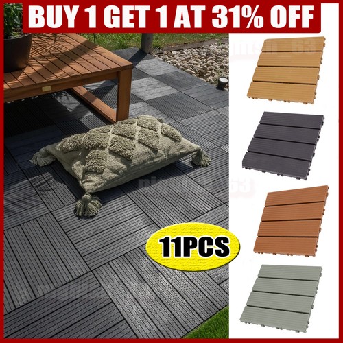 30cm garden decking tiles - 30cm,