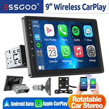 9" Single DIN Car Stereo Touch Screen Radio Apple CarPlay Android Auto Bluetooth