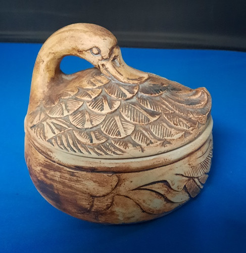Vintage studio pottery - pottery, duck