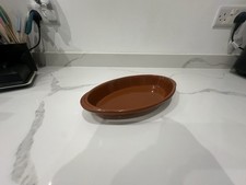 Terracotta Ceramic Dish Oval